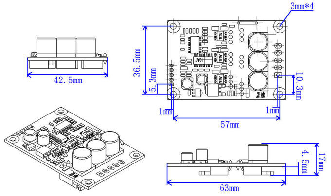 JYQD-V6.3E2 BLDC PWM Motor Controller 12V-36V