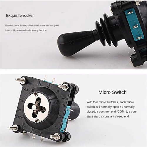 Joystickový spínač 2 osy 5A@250V IP65