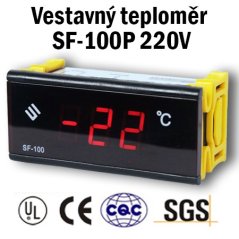Vestavný digitální teploměr SF-100P 220V