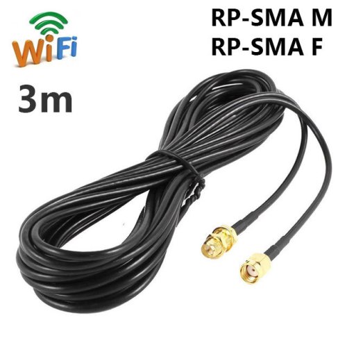 SMA anténní kabel RP-SMA M – RP-SMA F, 3/5m