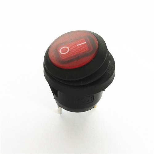 Kolébkový spínač KCD1-2, zap/vyp, 250V/AC, 6A