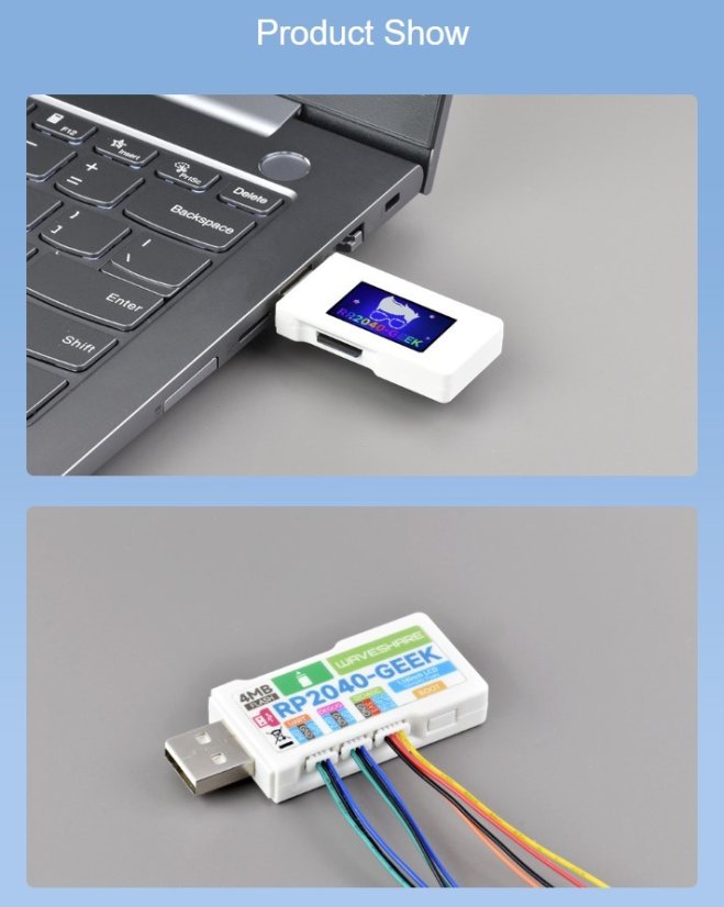 RP2040-GEEK Vývojová deska s LCD