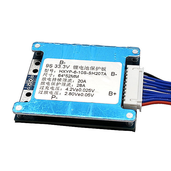 BMS 3-xS 15A HXYP - Ochranný modul pro lithium-iontové baterie - Model: HXYP-6S-TY-T20, Počet článků: 6S (25.2V)