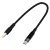 USB-C PD na DC5525 12V, 3A nabíjecí kabel 0,4m - černý