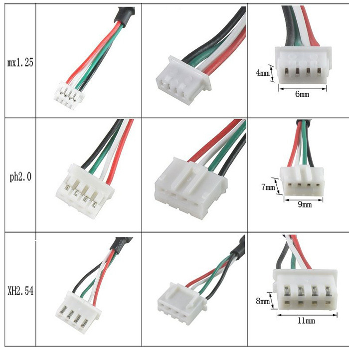 USB 2.0 Cable to PCB, 30 cm, 4P