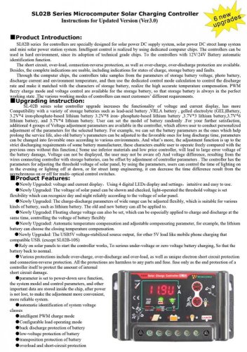 Originální solární PWM regulátor WINCONG SL02B 12V/24V