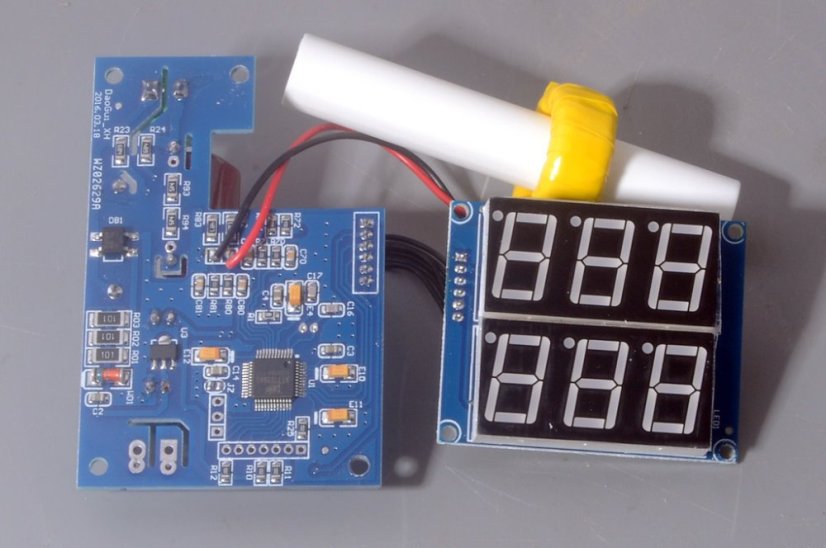 D52-2042 100A LED digitální ampérmetr/voltmetr DIN AC