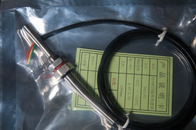 HI-DS22-1.5M Vodotěsné teplotní čidlo DS18B20 1m s M12 závitem