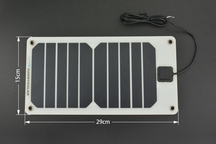 Flexibilní monokrystalický solární panel 5V/5W - FIT0600