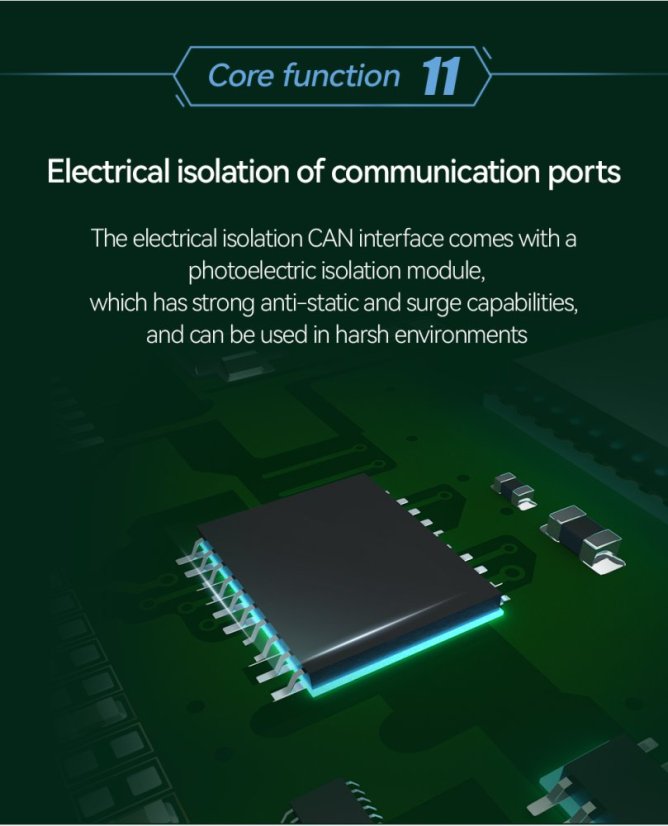Optoizolovaný převodník ECAN-401 CAN na RS485/232