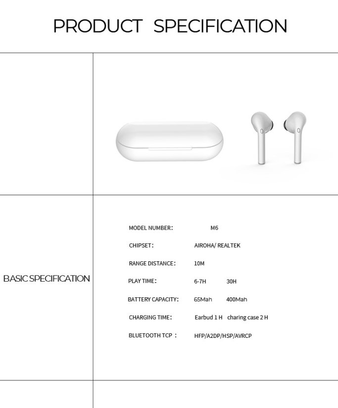 M6s Wireless Headphones - Perfect for Musical Experiences