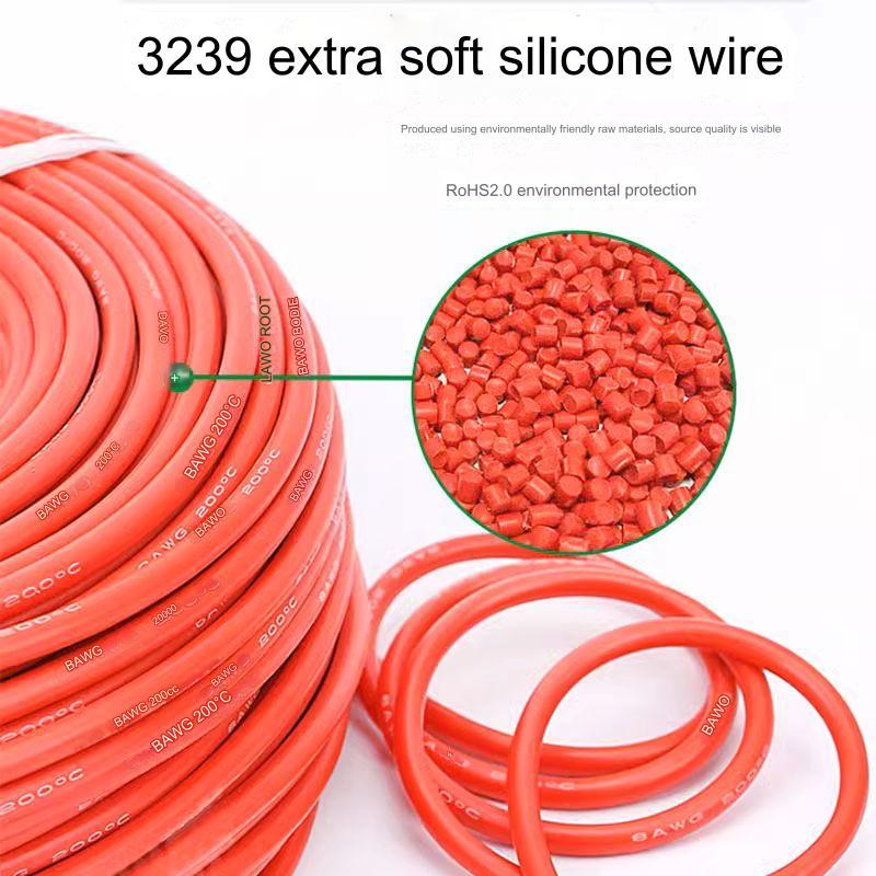 Silikonový vodič Cu 6mm2 10AWG - 10m