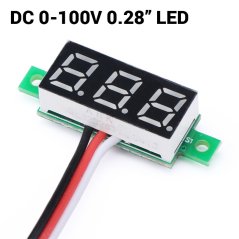 Digitální voltmetr V18D DC 0-100V 0.28'