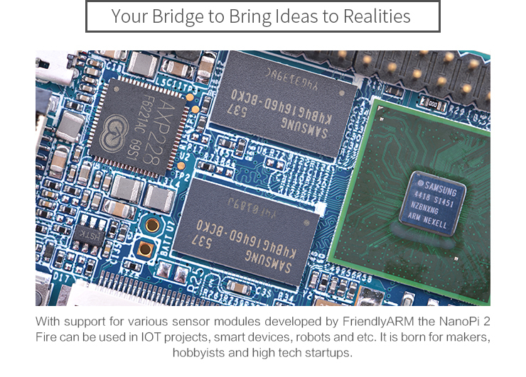 NanoPi 2 Fire s chladičem – Výkonná ARM deska pro IOT projekty