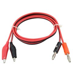 Testovací kabel s krokosvorkami 0.5m