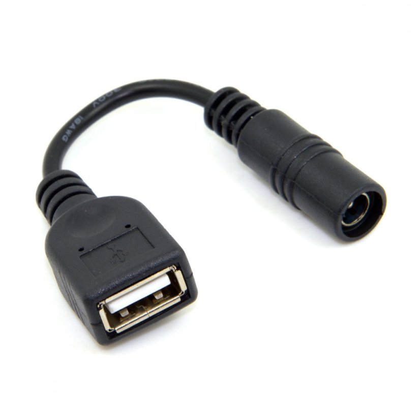 USB Power Cable to 5.5x2.1mm Jack - 5V