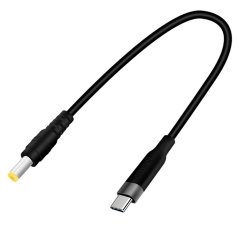 USB-C PD na DC5525 12V, 3A nabíjecí kabel 0,4m - černý
