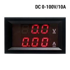 Digitální ampérmetr/voltmetr YB27VA 0-100V DC