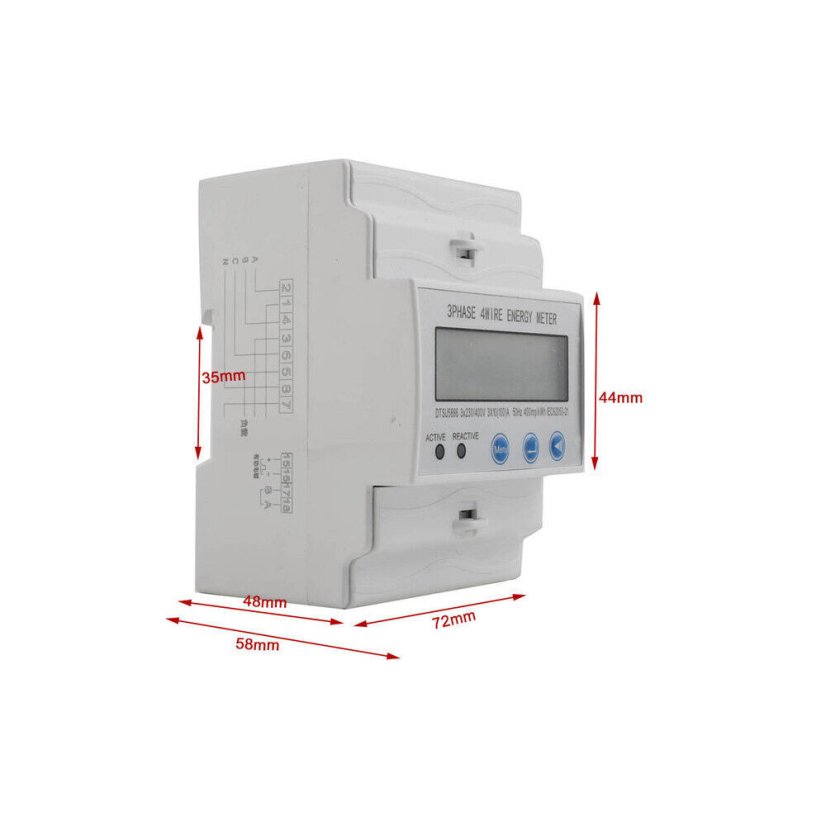 TXM331 Třífázový digitální elektroměr DIN