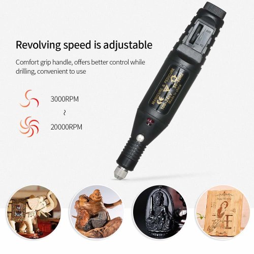 DM-230 Mini bruska s nastavitelnou rychlostí 6000-15000rpm
