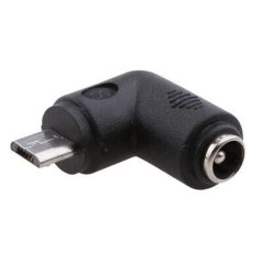 DC power adapter 5.5x2.1mm to micro-USB B 90° L