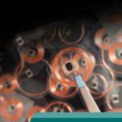 25mm UFUID RFID nálepka s antimetal vrstvou