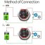 LED Tlačítkový Spínač 24V s RGB LED, 5A, 19mm, 4 Nožiček, Voděodolný IP65