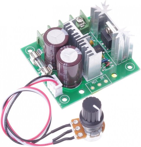 Regulátor otáček CCMHCW 12V-40V 10A pro stejnosměrné DC motory