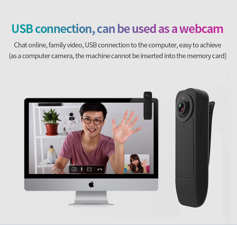 A18 body kamera s klipem a 1080p záznamem