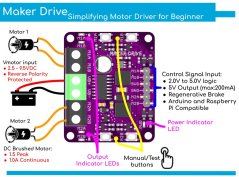 MD-L298N Motor Driver 2A 7V-30V
