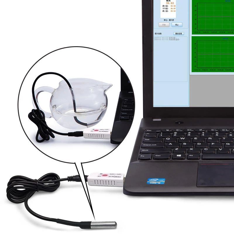 PCsensor TEMPer1F USB teploměr s čidlem pro PC