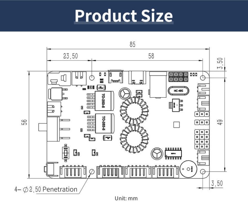 YB-ERF01 ROS Řídicí Deska Robota s STM32F103RCT6