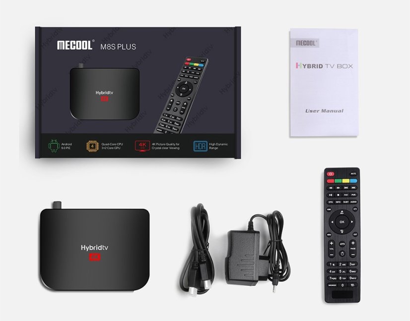 MECOOL M8S Plus DVB-S/S2/S2 2/16GB Android 9.0 Pie