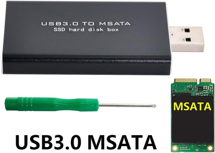 mSATA na USB 3.0 adaptér SSD disku ASM1153E