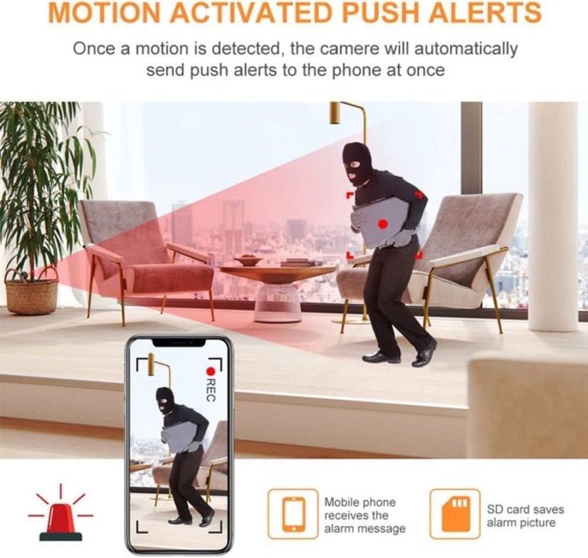 A9 Mini WiFi IP Kamera, vysoce kvalitní video