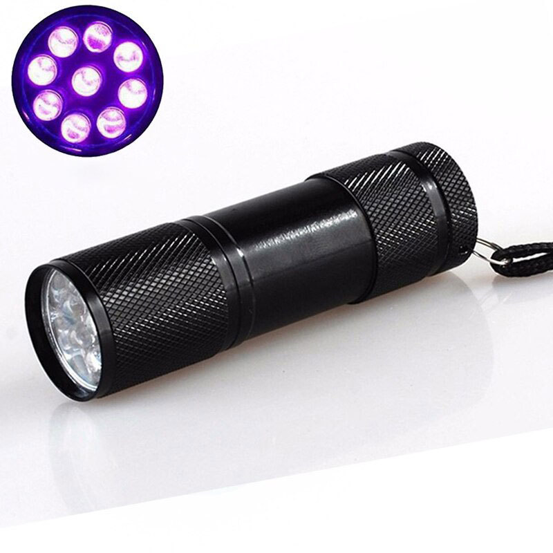 9LED UV LED Svítilna 4W