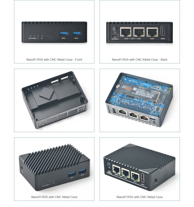 NanoPi R5S Router 4GB RAM, 32GB Storage