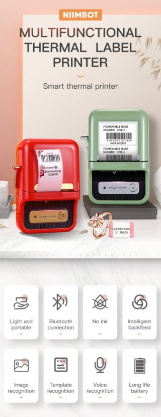 Niimbot B21 - Wireless Label Thermal Printer
