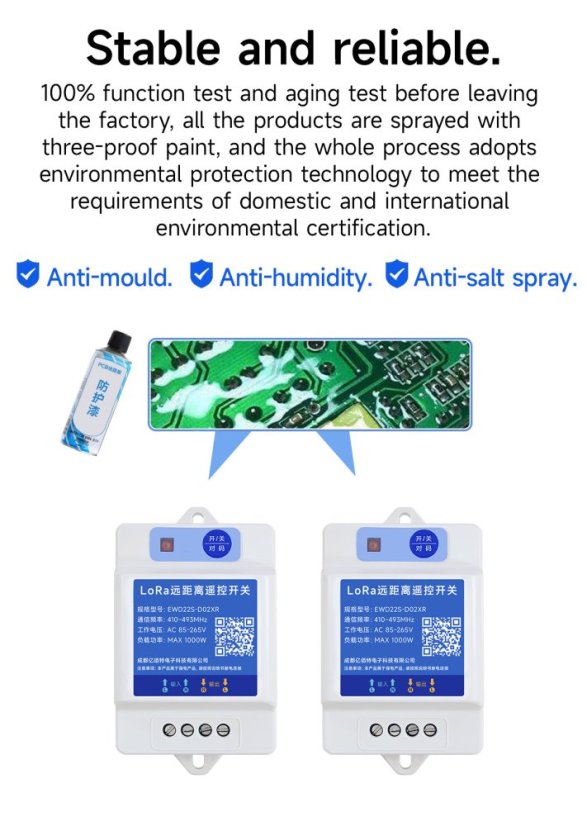 EWD22S LoRa Dálkový Spínač