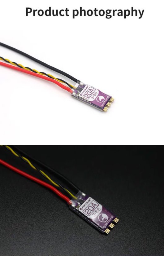 ESC pro drony Flycolor Raptor5 G071 20A/35A/50A - Model: G071 45A W-FW045006-G1G1-H01