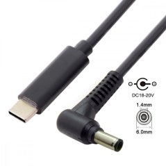 Kabel typu C na 6x1.4mm napájení - UC-216-6014mm