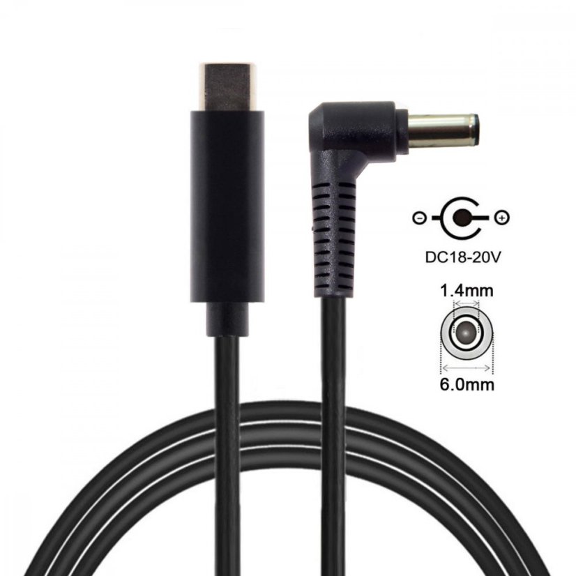 Kabel typu C na 6x1.4mm napájení - UC-216-6014mm