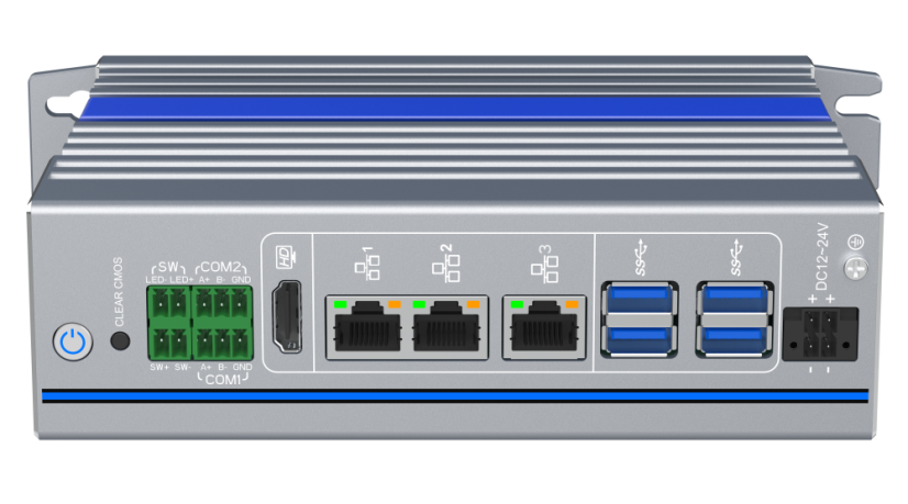 IEXP-312 průmyslové PC, Intel N97, 3× LAN, bez ventilátoru, DIN lišta