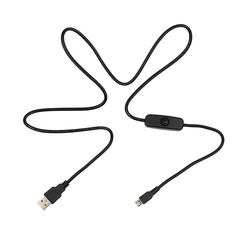 USB 2.0 Type-A Charging Cable with Switch for Micro-B