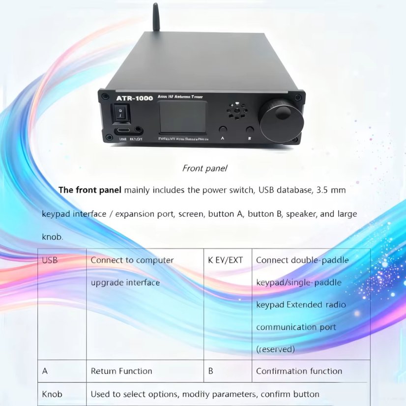 ATR-1000 Univerzálny Anténny Tuner 1.8-30MHz 1000W