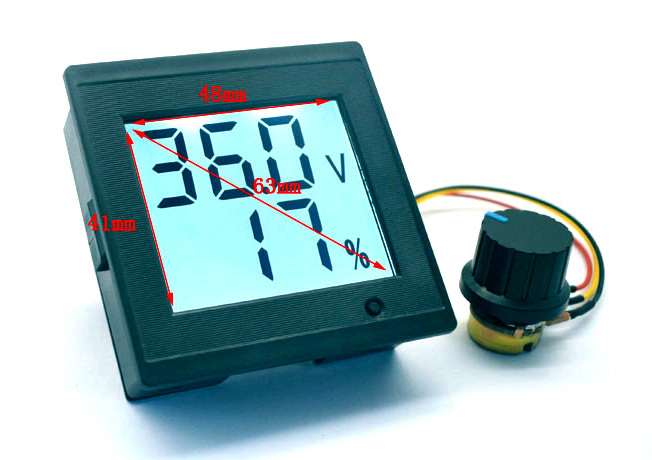 Z2-5 DC11-40V 8A PWM Regulátor s LCD Displejem