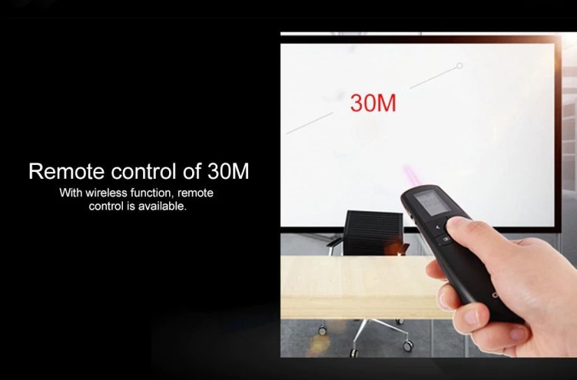 Deli 2804 Profesionální Laserové Ukazovátko a Dálkový Ovladač