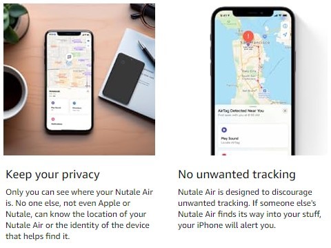 Nutale Air Card E F15X - Bluetooth tracker pro Find My