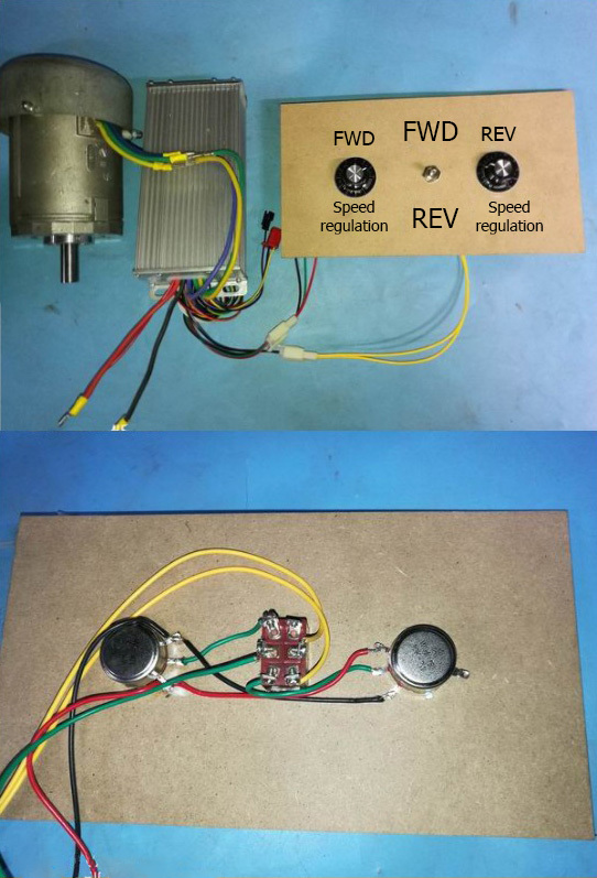 BLDC Ovladač Motorů PWM 300-2400W - Ovladač motorů - Provozní napětí: 24-36V, Ovladač motorů - Maximální proud: 80A, Ovladač motorů - Trvalý pracovní výkon: 2400W, Ovladač motorů - MOSFET: 24 MOSFET