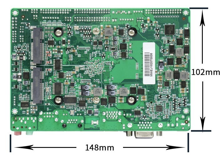 E-J18 x86 J1900 Industrial SBC Motherboard